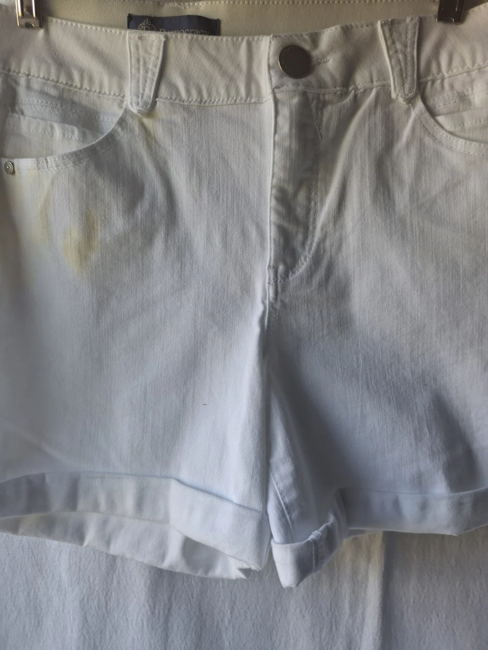 Democracy White Women's Denim Shorts